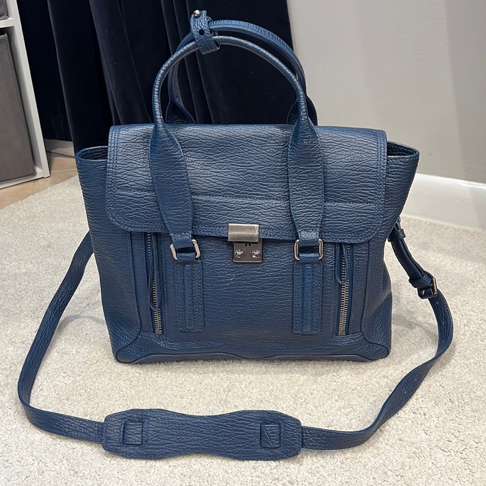 Philip Lim Pashli medium satchel in lapis blue